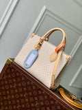 LV M15138 Louis Vuitton OnTheGo PM Bag Azure Blue/Sand