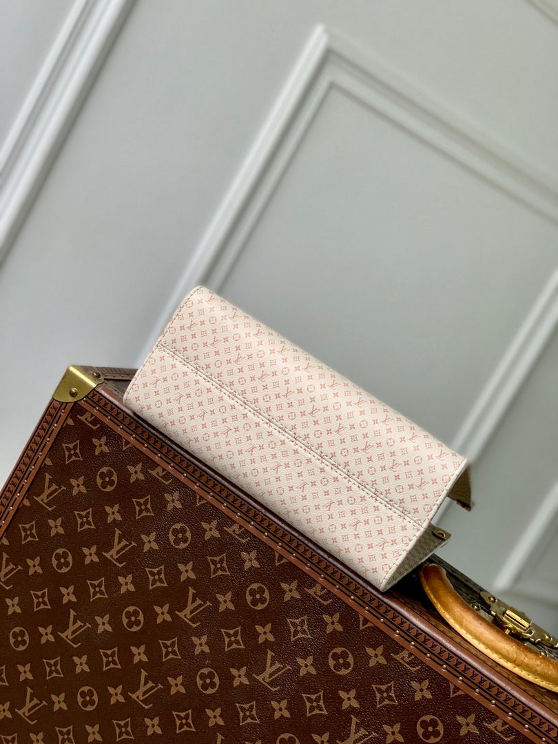 LV M15138 Louis Vuitton OnTheGo PM Bag Azure Blue/Sand