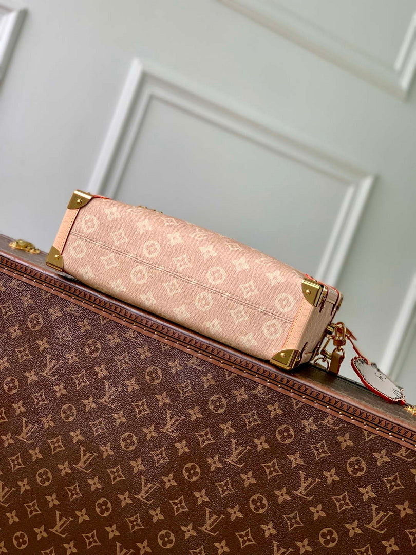 LV M15154 Louis Vuitton Side Trunk GM Bag Meowgram coated canvas