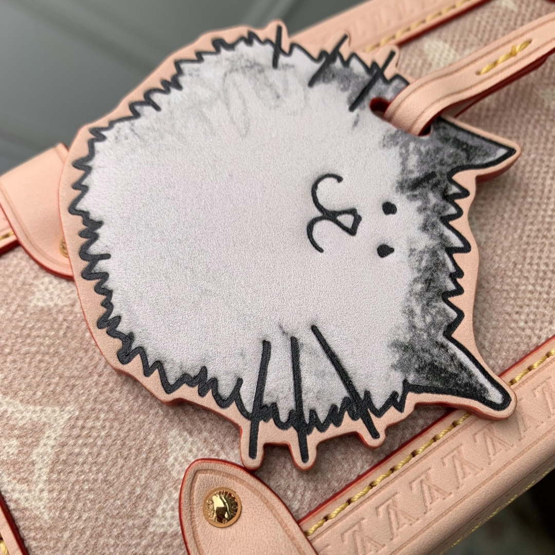 LV M15154 Louis Vuitton Side Trunk GM Bag Meowgram coated canvas