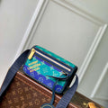 LV M15173 Louis Vuitton Bosphore Wearable Wallet Blue Stripes