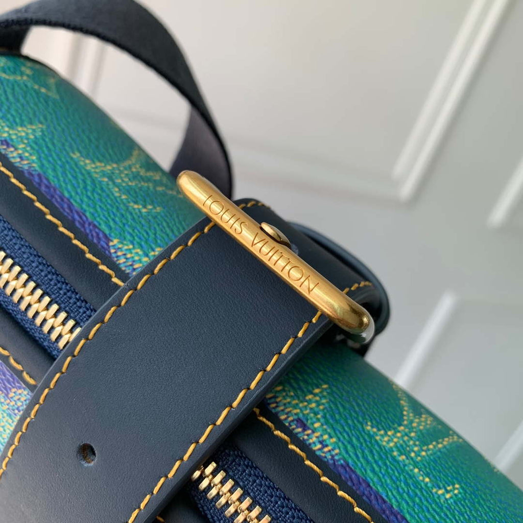 LV M15173 Louis Vuitton Bosphore Wearable Wallet Blue Stripes