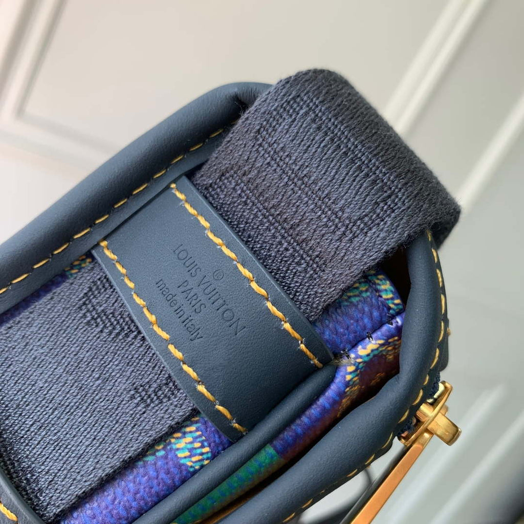LV M15173 Louis Vuitton Bosphore Wearable Wallet Blue Stripes