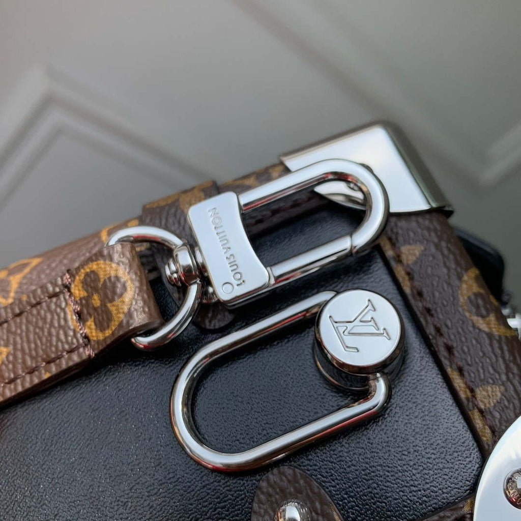 LV M15195 Louis Vuitton Side Trunk Vibe MM Bag Black