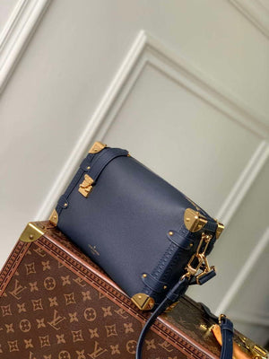 LV M15226 Louis Vuitton Side Trunk MM Handbag Navy Blue - Default Title - View 2