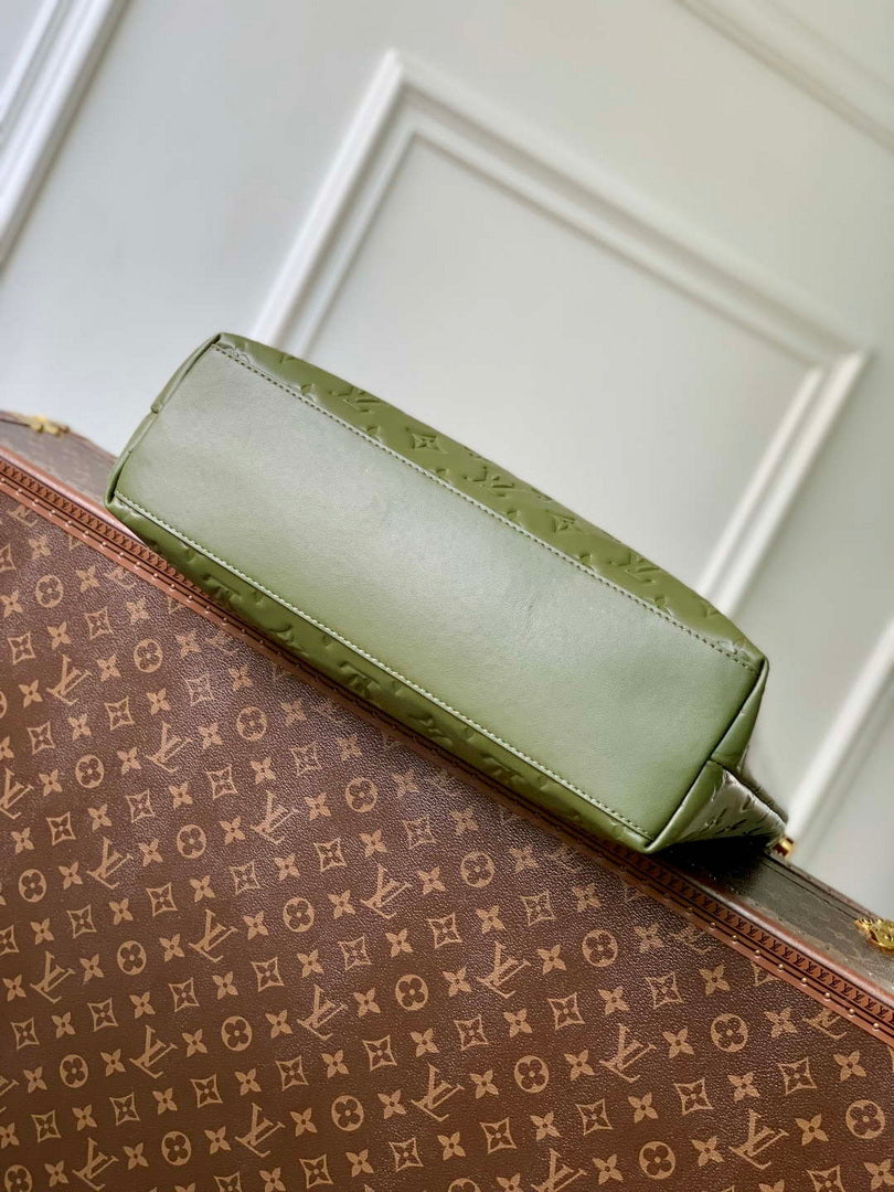 LV M15228 Louis Vuitton Coussin Hobo MM Bag Dark Khaki