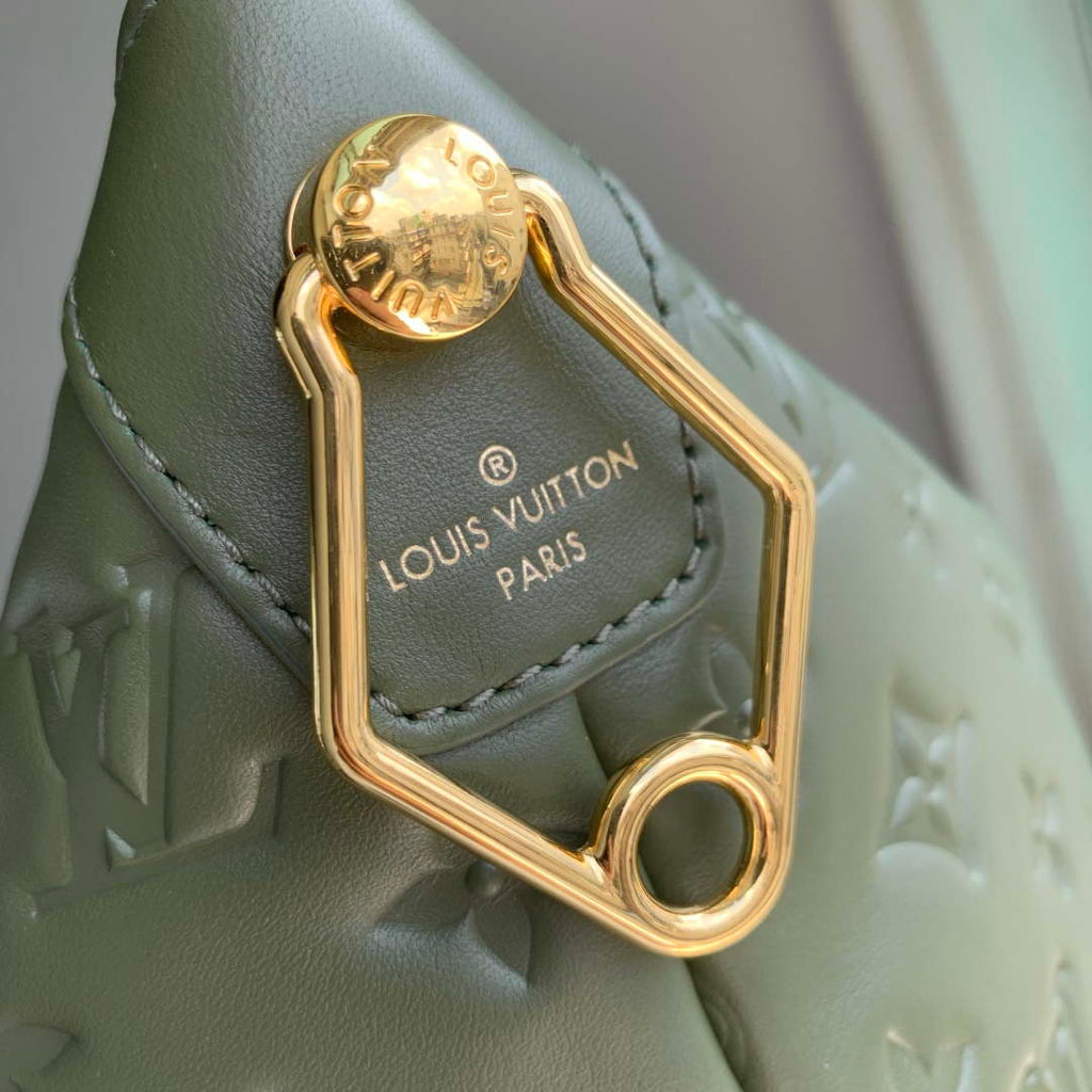 LV M15228 Louis Vuitton Coussin Hobo MM Bag Dark Khaki