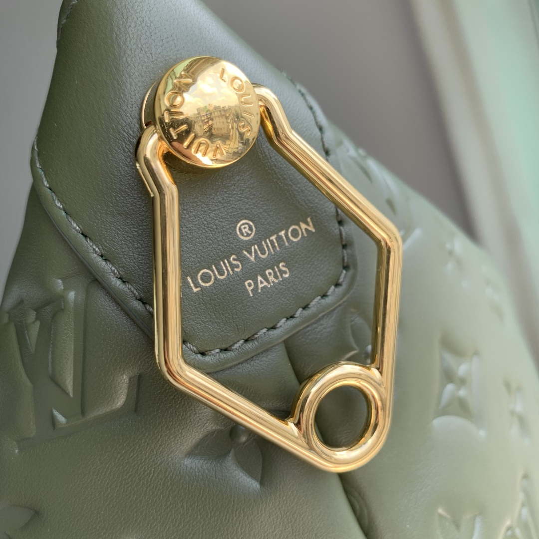 LV M15228 Louis Vuitton Coussin Hobo MM Bag Dark Khaki