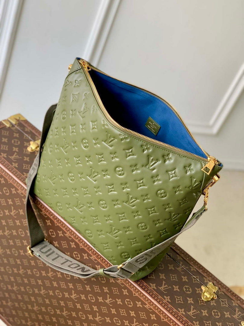 LV M15228 Louis Vuitton Coussin Hobo MM Bag Dark Khaki