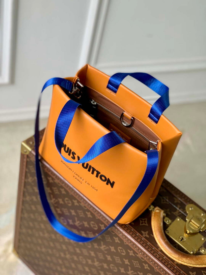 LV M15237 Louis Vuitton Mini Shopper Tote Saffron