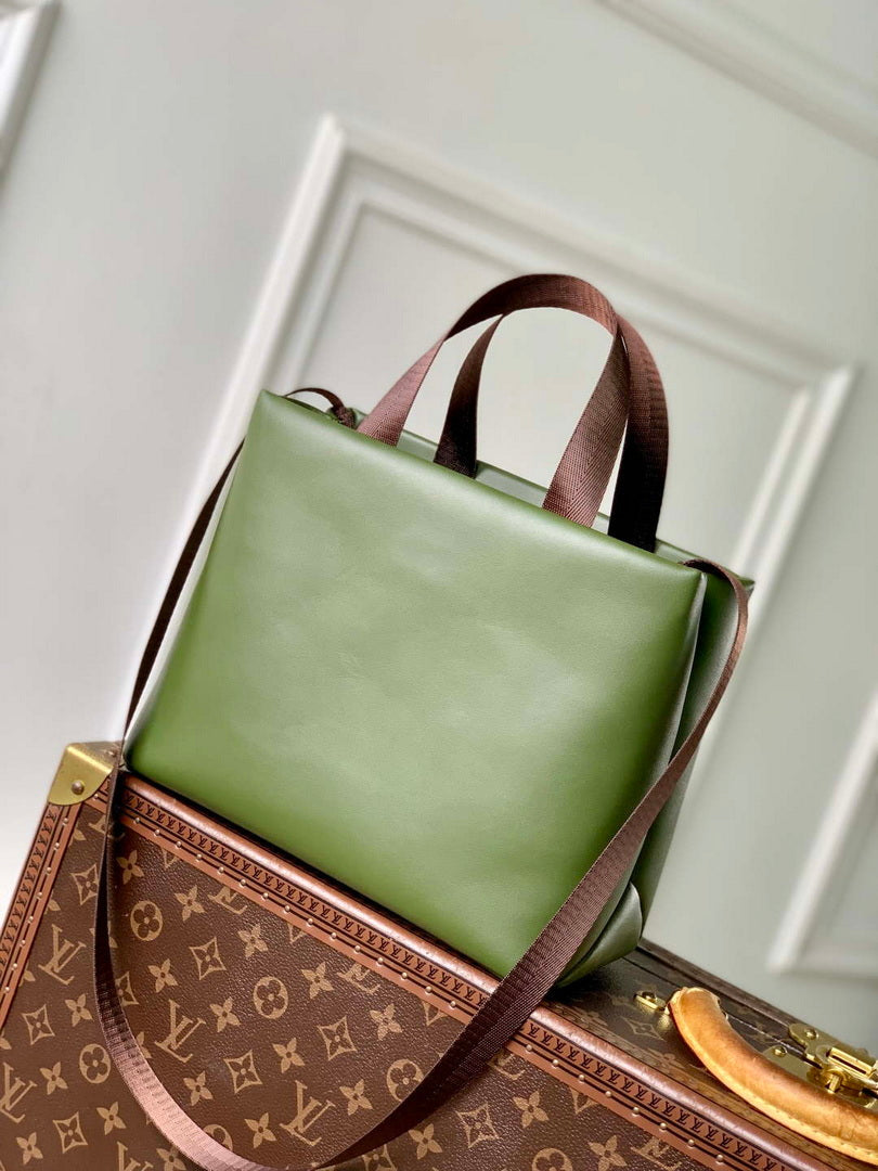 LV M15238 Louis Vuitton Mini Shopper Tote Khaki Green