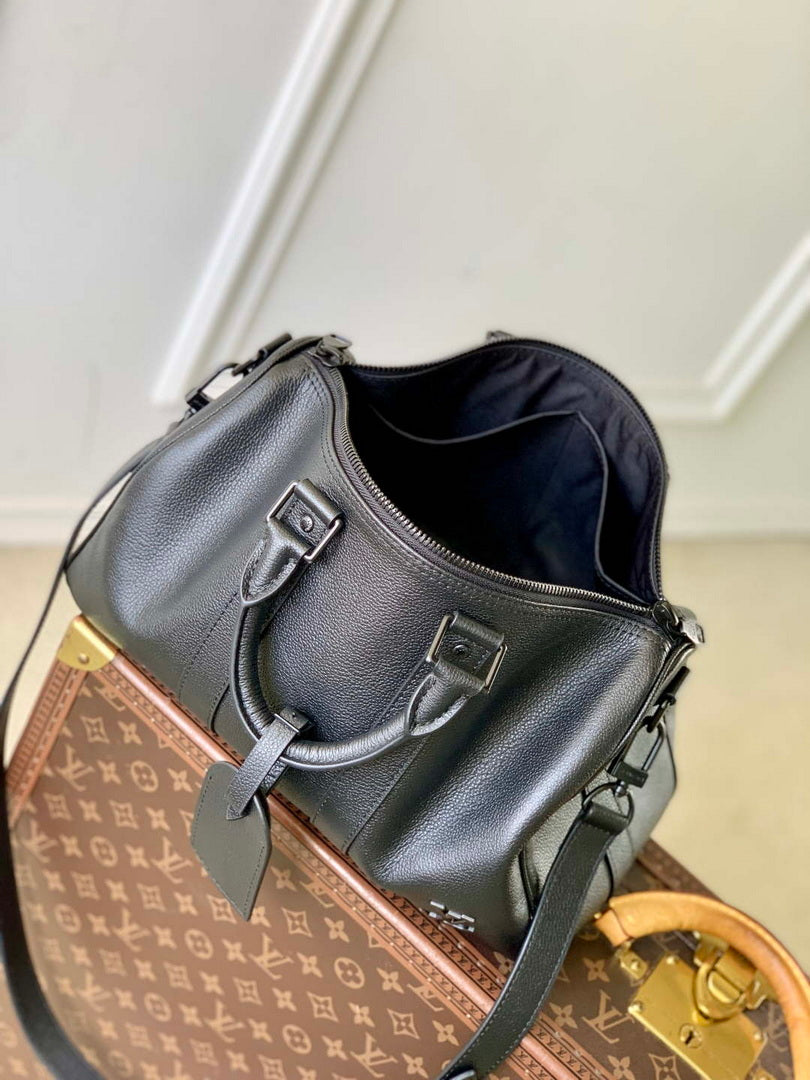 LV M15249 Louis Vuitton Keepall Bandouliere  35 Bag Black