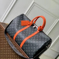 LV M15251 Louis Vuitton Keepall Bandouliere 45 Travel Bag Monogram Eclipse