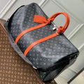 LV M15251 Louis Vuitton Keepall Bandouliere  55 Travel Bag Monogram Eclipse