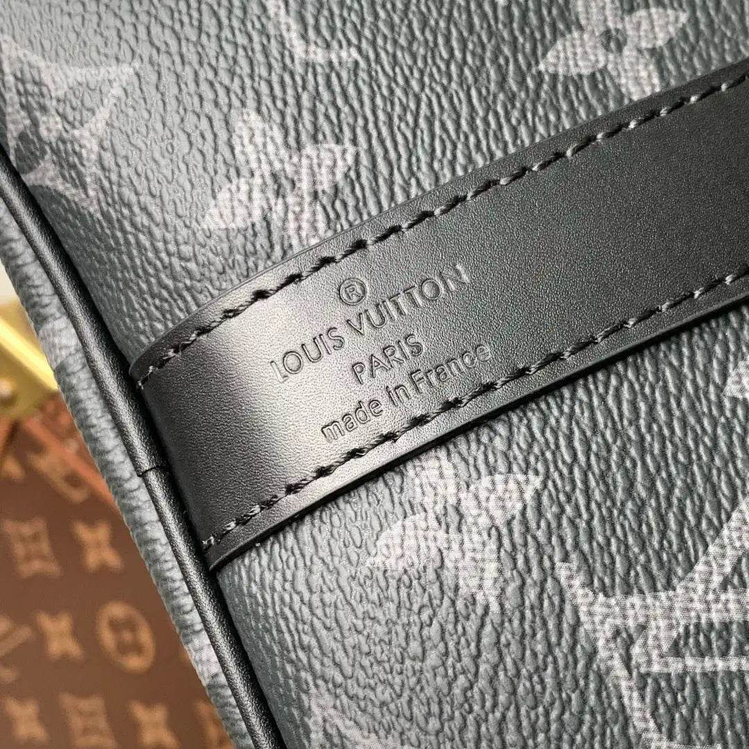 LV M15251 Louis Vuitton Keepall Bandouliere  55 Travel Bag Monogram Eclipse