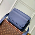 LV M15260 Louis Vuitton Boarding Messenger Bag Navy Blue