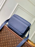 LV M15260 Louis Vuitton Boarding Messenger Bag Navy Blue