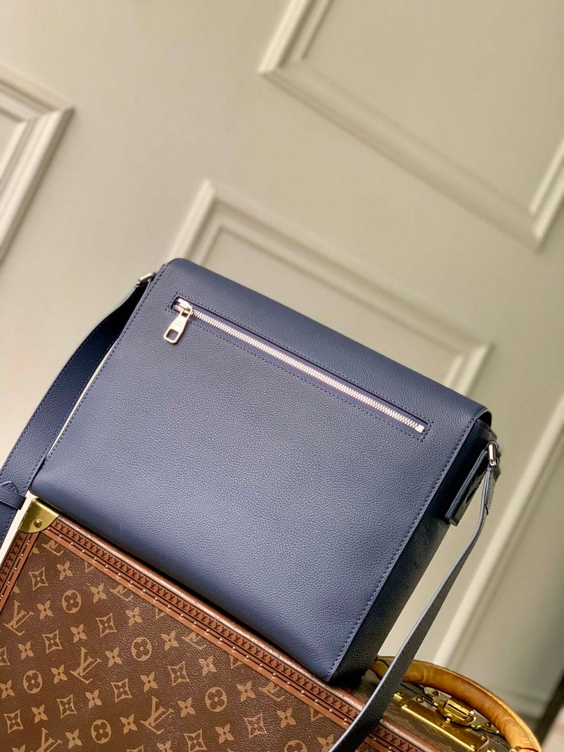 LV M15267 Louis Vuitton Speed Messenger Bag Navy Blue