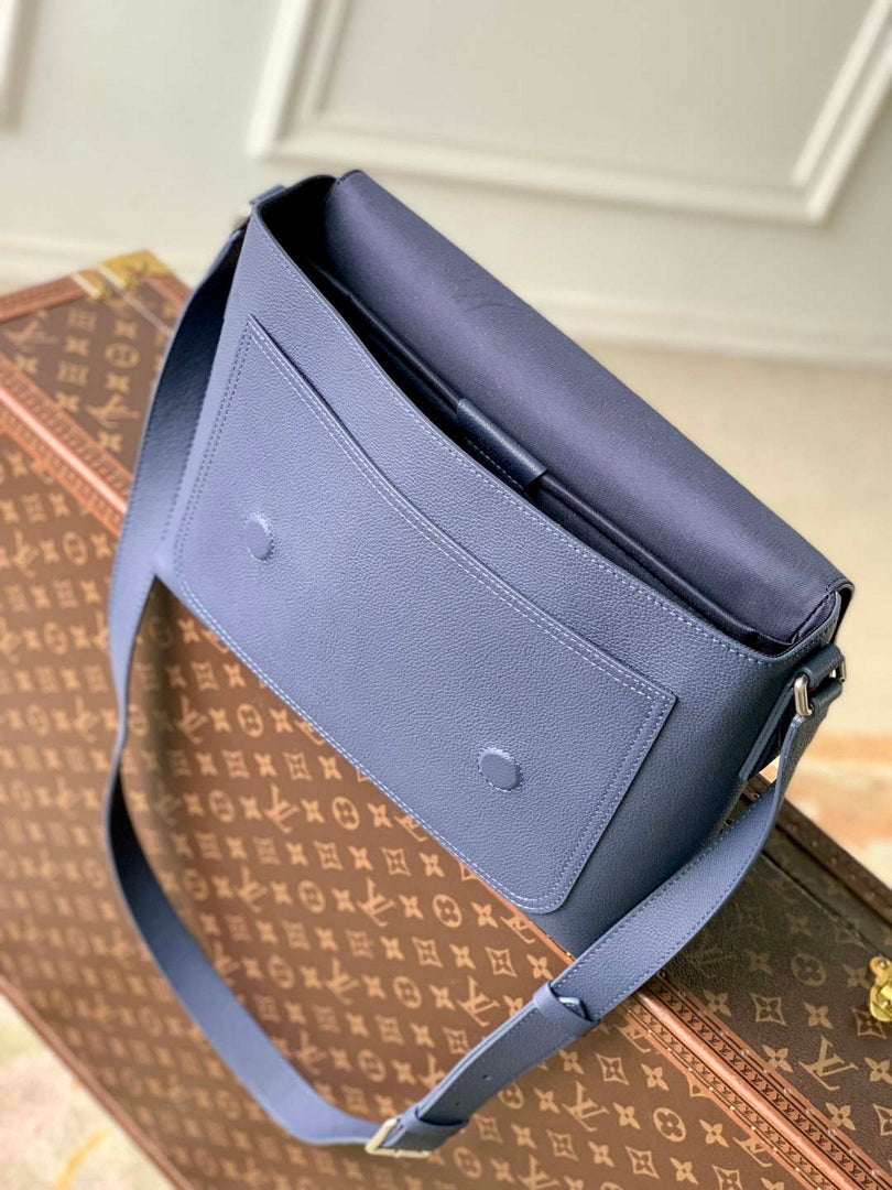 LV M15267 Louis Vuitton Speed Messenger Bag Navy Blue