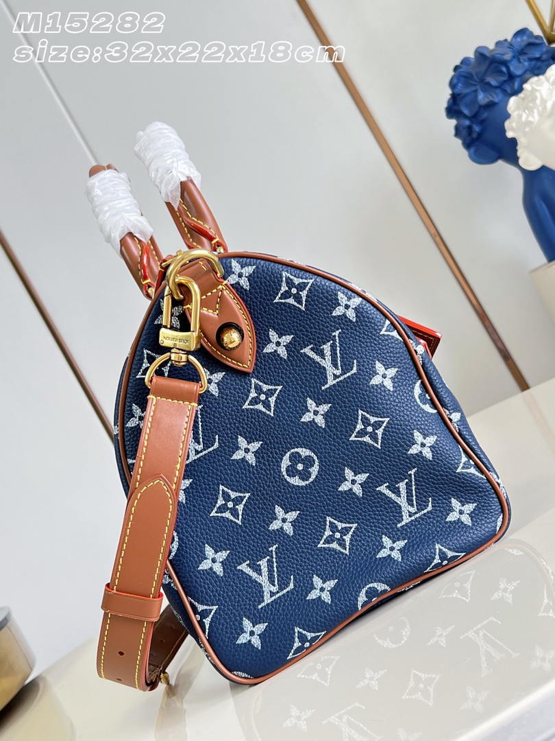 LV M15282 Louis Vuitton Speedy P9 Bandoulière 30 Bag Indigo - Default Title - View 4
