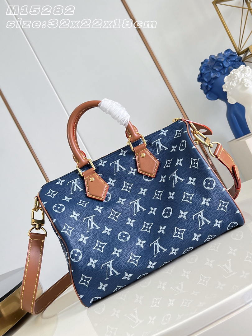 LV M15282 Louis Vuitton Speedy P9 Bandoulière 30 Bag Indigo