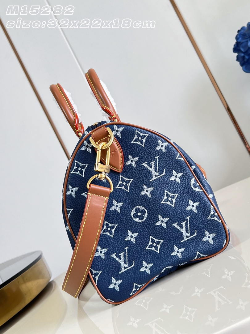 LV M15282 Louis Vuitton Speedy P9 Bandoulière 30 Bag Indigo - Default Title - View 7