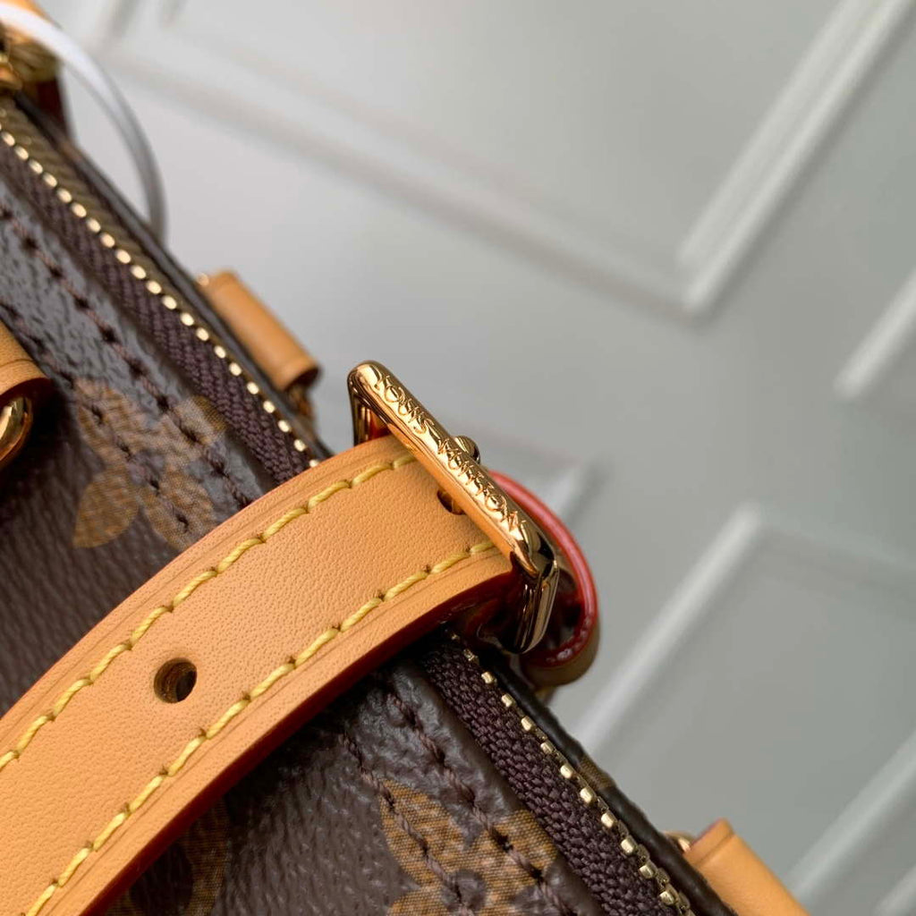 LV M15330 Louis Vuitton Nano Speedy Bag Monogram Snowy Pearl