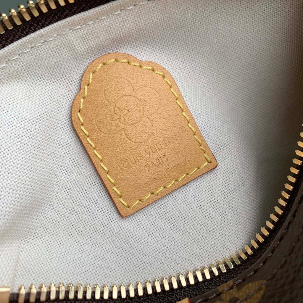 LV M15330 Louis Vuitton Nano Speedy Bag Monogram Snowy Pearl