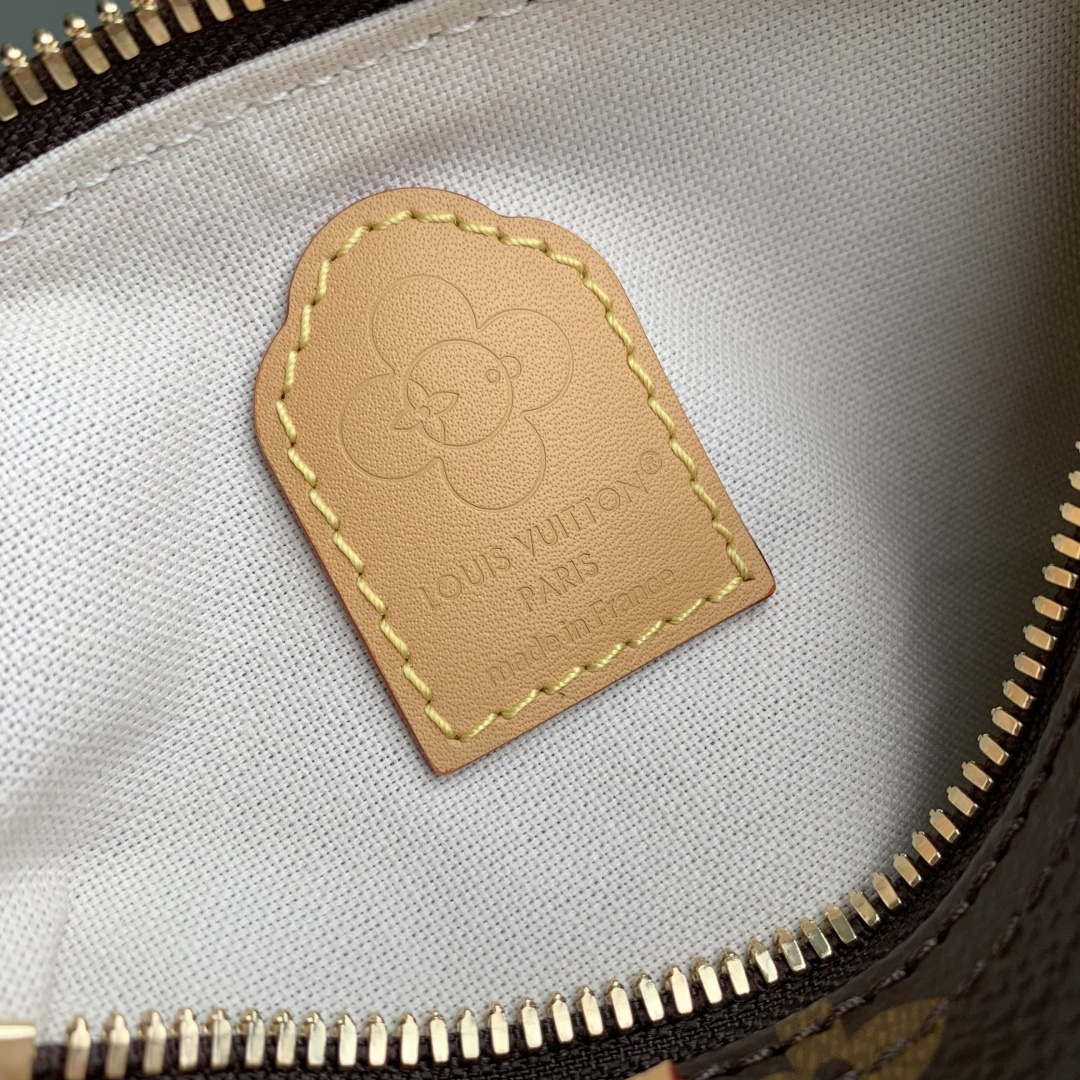 LV M15330 Louis Vuitton Nano Speedy Bag Monogram Snowy Pearl