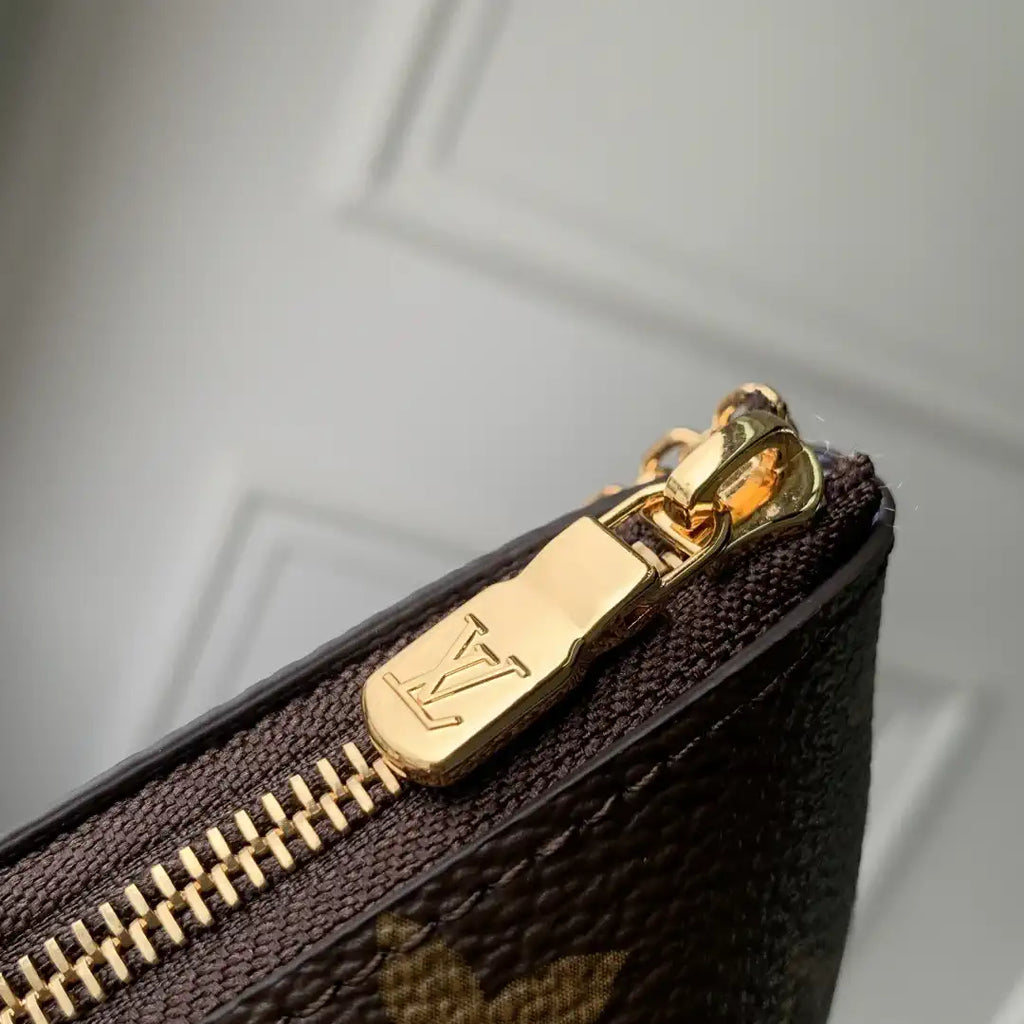 LV M15341 Louis Vuitton Key Pouch Monogram Blue Frost