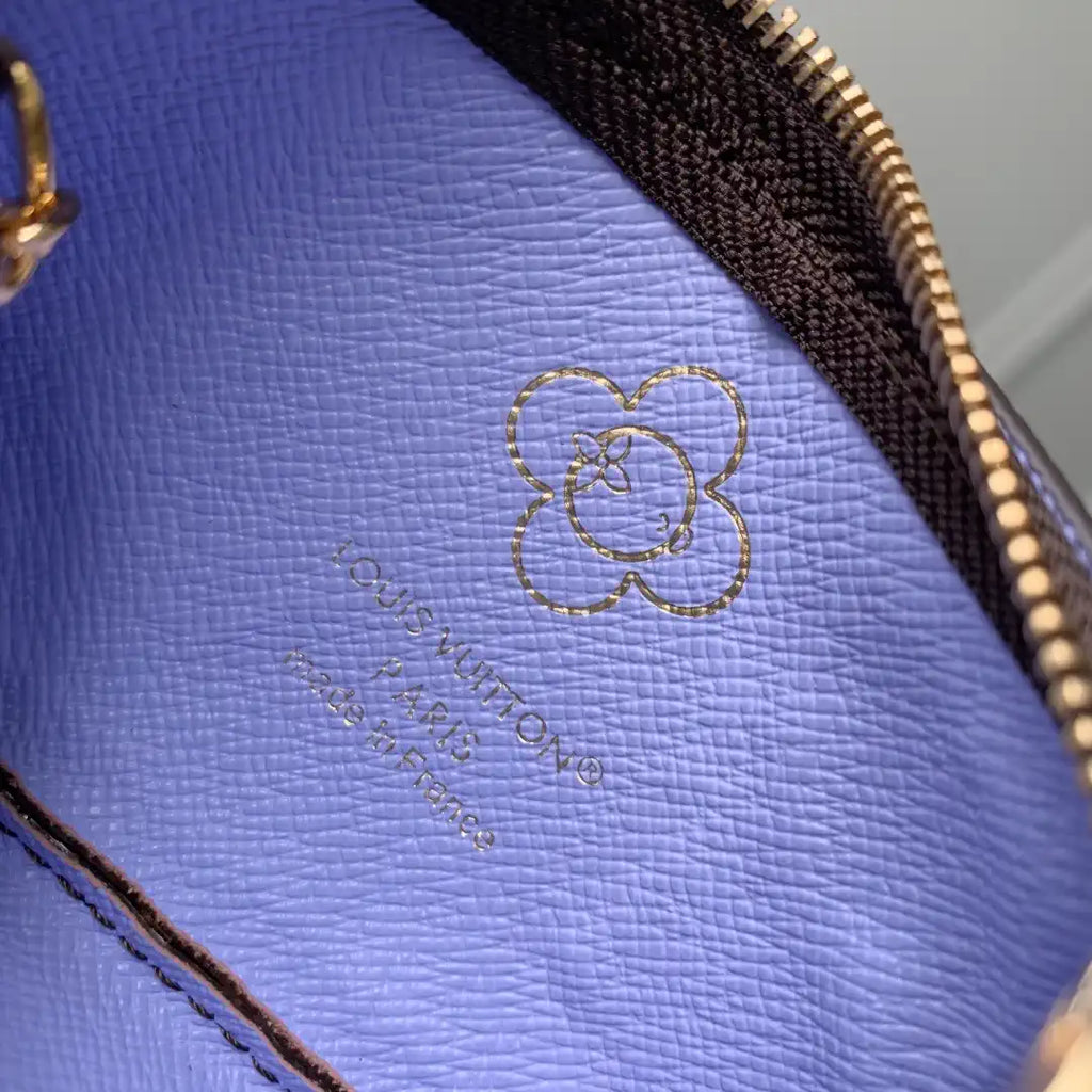 LV M15341 Louis Vuitton Key Pouch Monogram Blue Frost