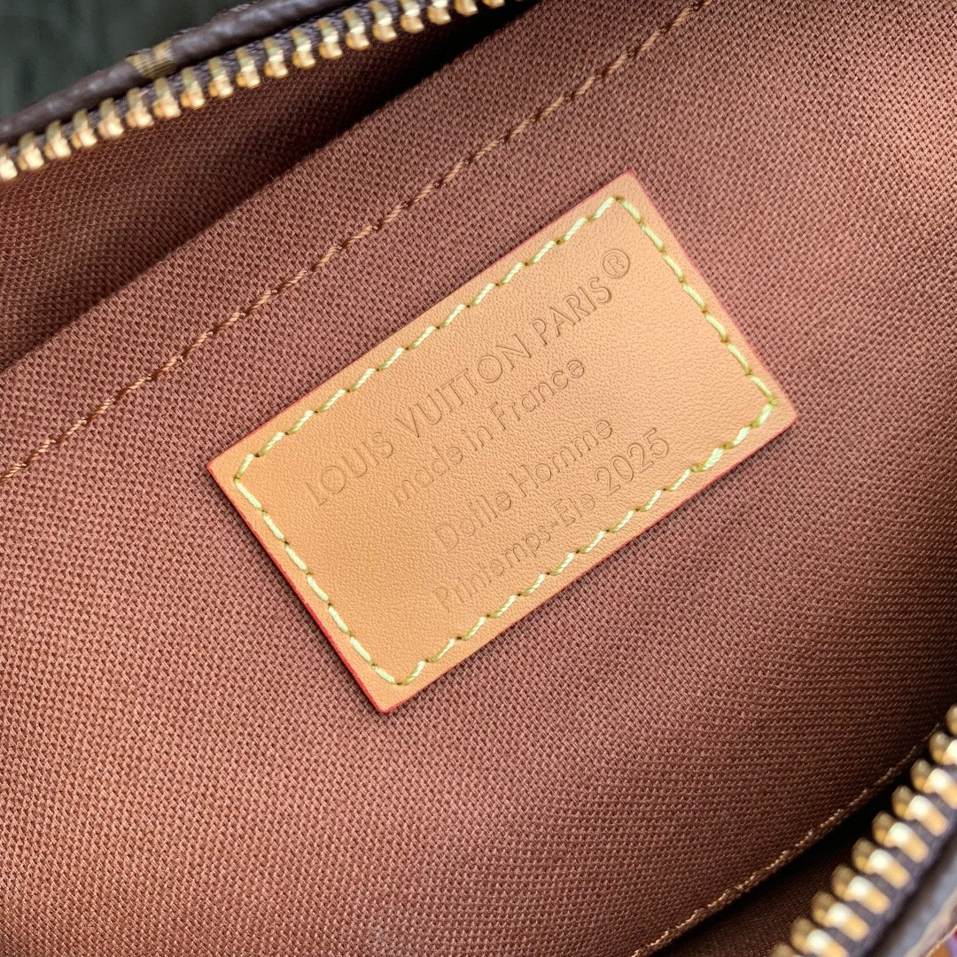 LV M15428 Louis Vuitton Keepall Bandouliere 25 Bag Brown