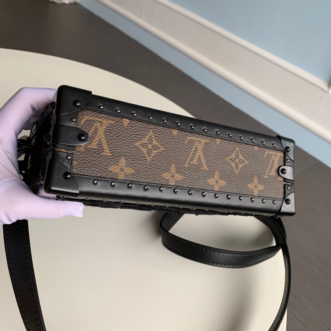 LV M20233 Louis Vuitton Clutch Box Bag M20230 Black - luxibagsmall