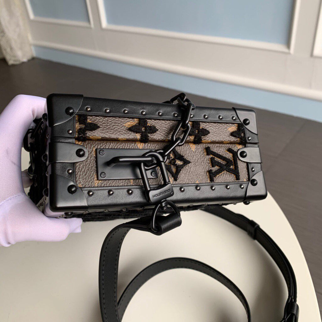 LV M20233 Louis Vuitton Clutch Box Bag M20230 Black - luxibagsmall
