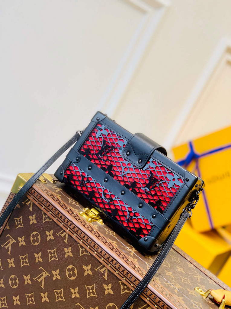 LV M20353 Louis Vuitton Petite Malle Handbag Black - Default Title - View 2