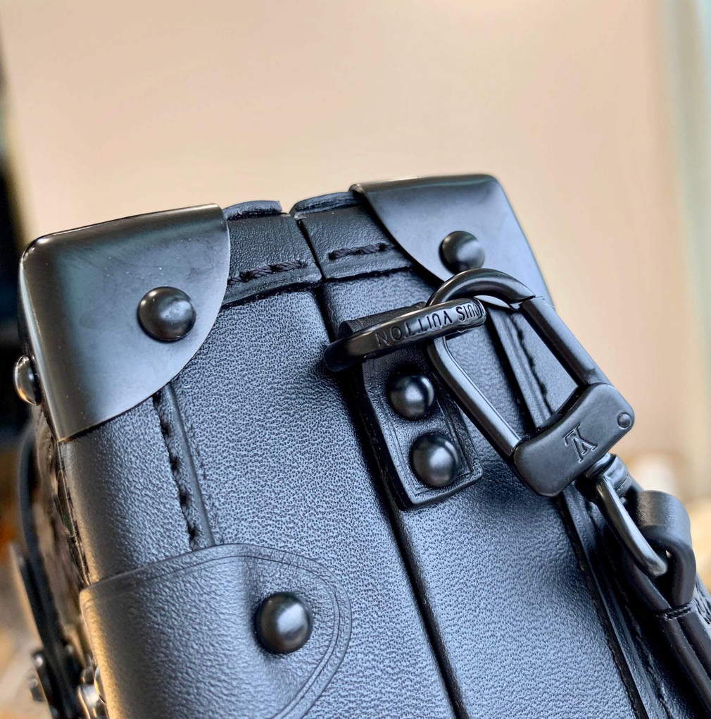LV M20353 Louis Vuitton Petite Malle Handbag Black - Default Title - View 9