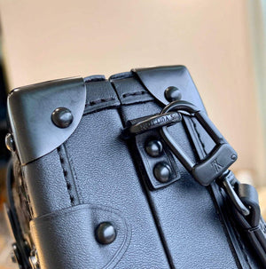 LV M20353 Louis Vuitton Petite Malle Handbag Black - Default Title - View 9