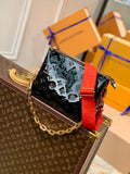 LV M20369 Louis Vuitton Coussin PM Bag Patent calfskin Black