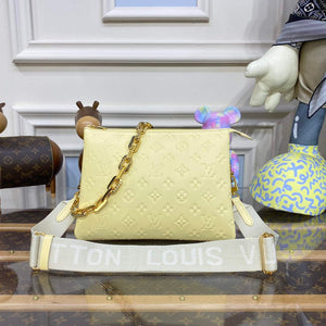 LV M20378 Louis Vuitton Coussin PM Bag lemon yellow - Default Title - View 1