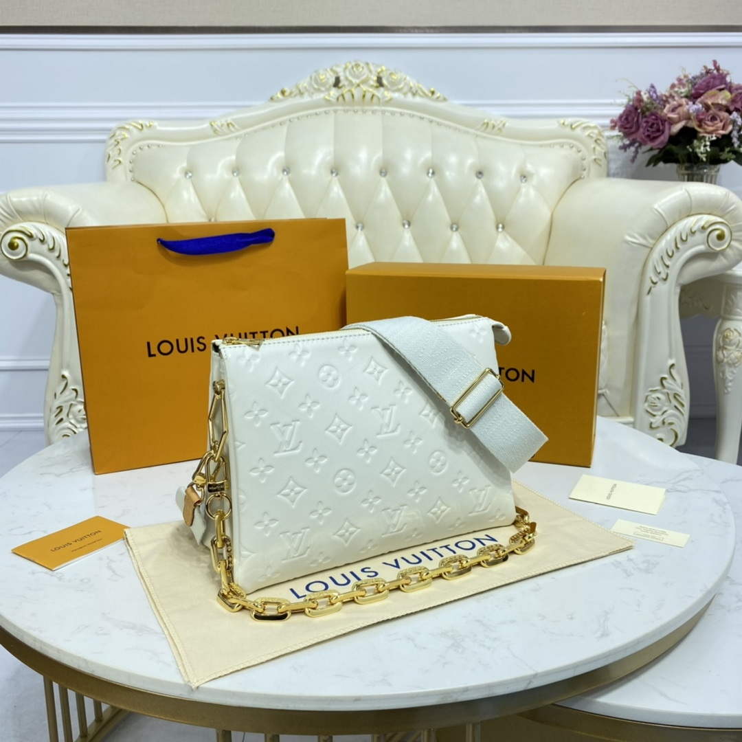 LV M20378 Louis Vuitton Coussin PM Bag White - Default Title - View 2