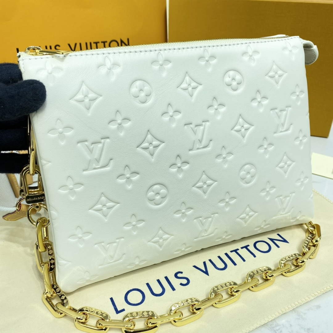 LV M20378 Louis Vuitton Coussin PM Bag White - Default Title - View 6