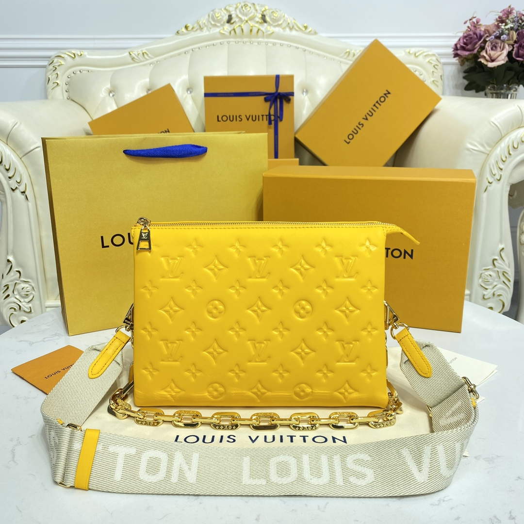 LV M20378 Louis Vuitton Coussin PM Bag Yellow - Default Title - View 1