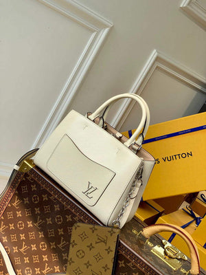 LV M20520 Louis Vuitton Marelle Tote BB Quartz White - Default Title - View 1