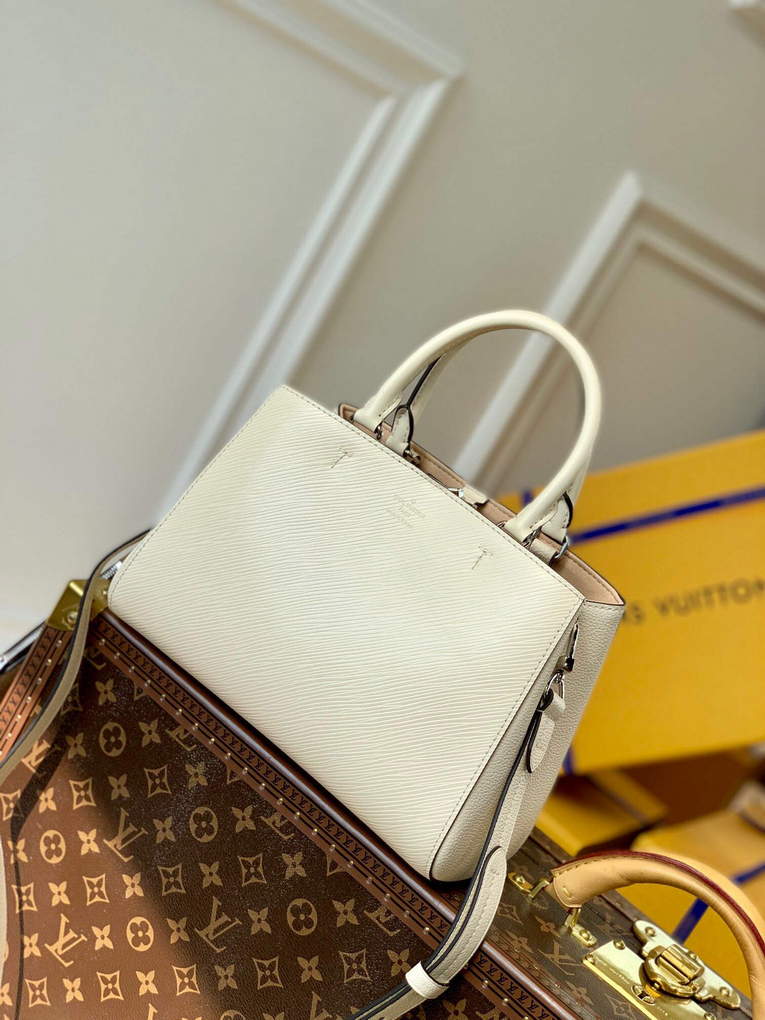 LV M20520 Louis Vuitton Marelle Tote BB Quartz White - Default Title - View 2