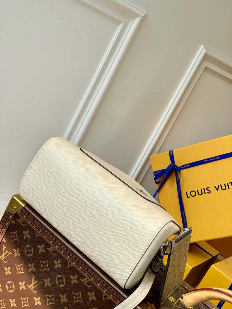 LV M20520 Louis Vuitton Marelle Tote BB Quartz White