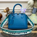 LV M20609 Louis Vuitton Alma BB Epi Handbag Turquoise Green - Default Title - View 1