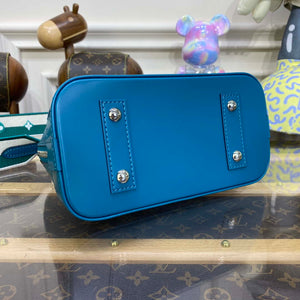 LV M20609 Louis Vuitton Alma BB Epi Handbag Turquoise Green - Default Title - View 4