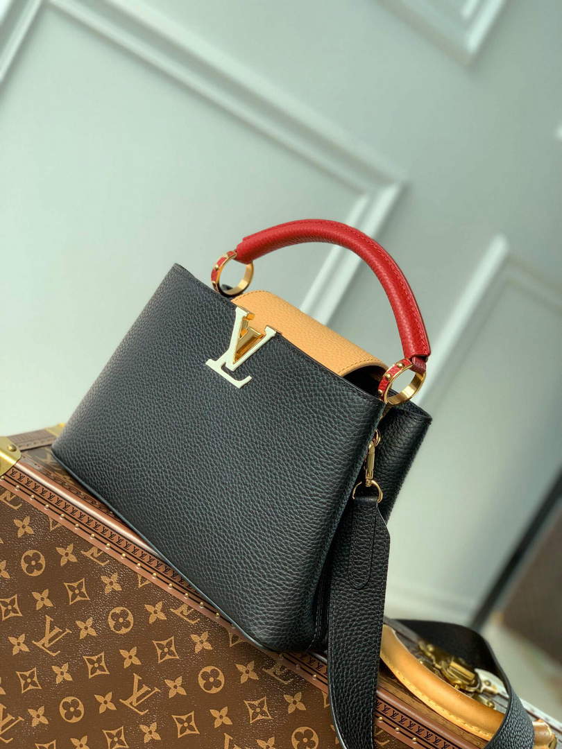 LV M20704 Louis Vuitton Capucines BB Handbag Black - Default Title - View 3