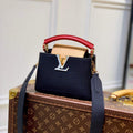 LV M20704 Louis Vuitton Capucines Mini Handbag Black - Default Title - View 1
