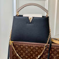 LV M20708 Louis Vuitton Capucines BB Handbag Black - Default Title - View 1
